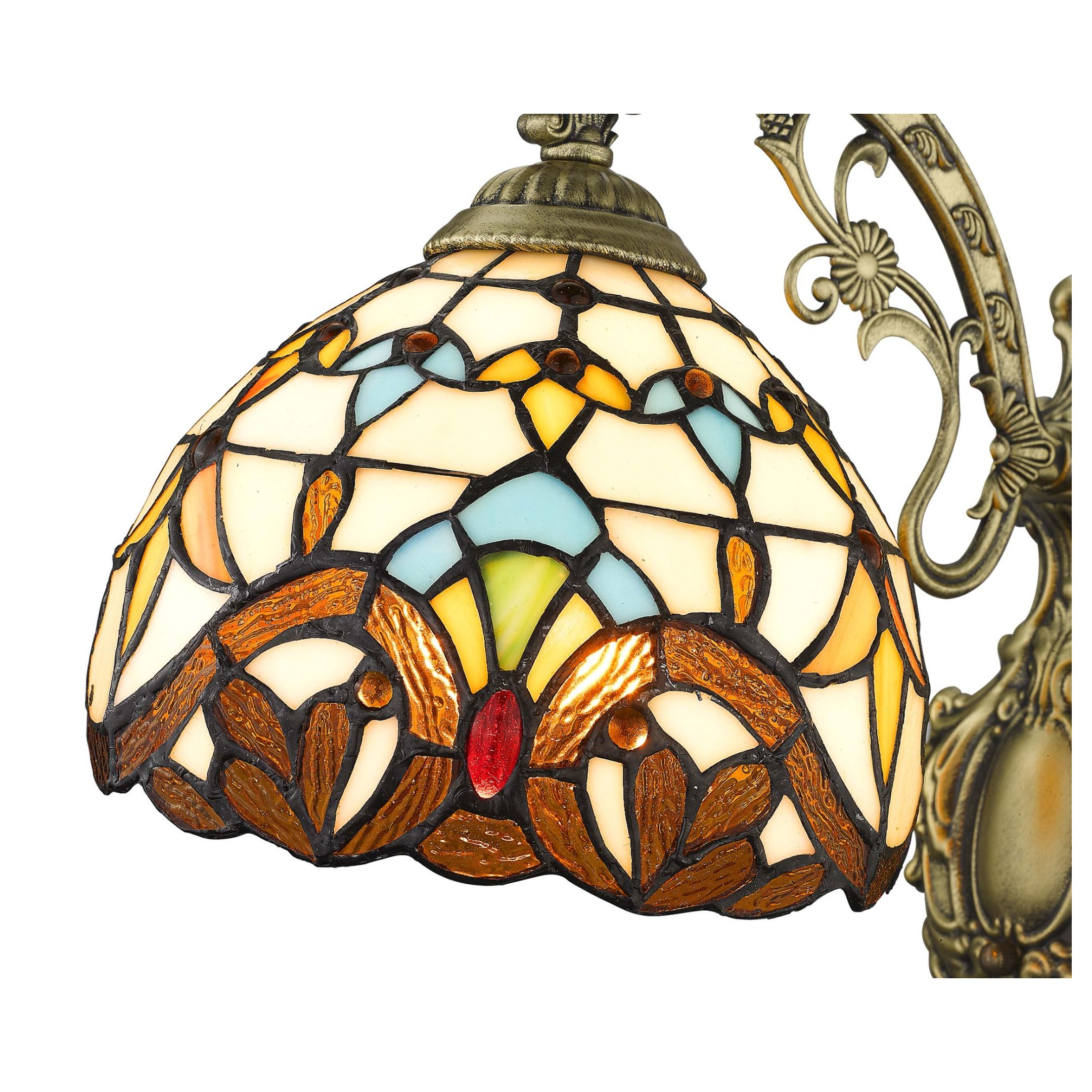 830-801-01 VELANTE Стиль Tiffany светильник настенный, E27, 60W