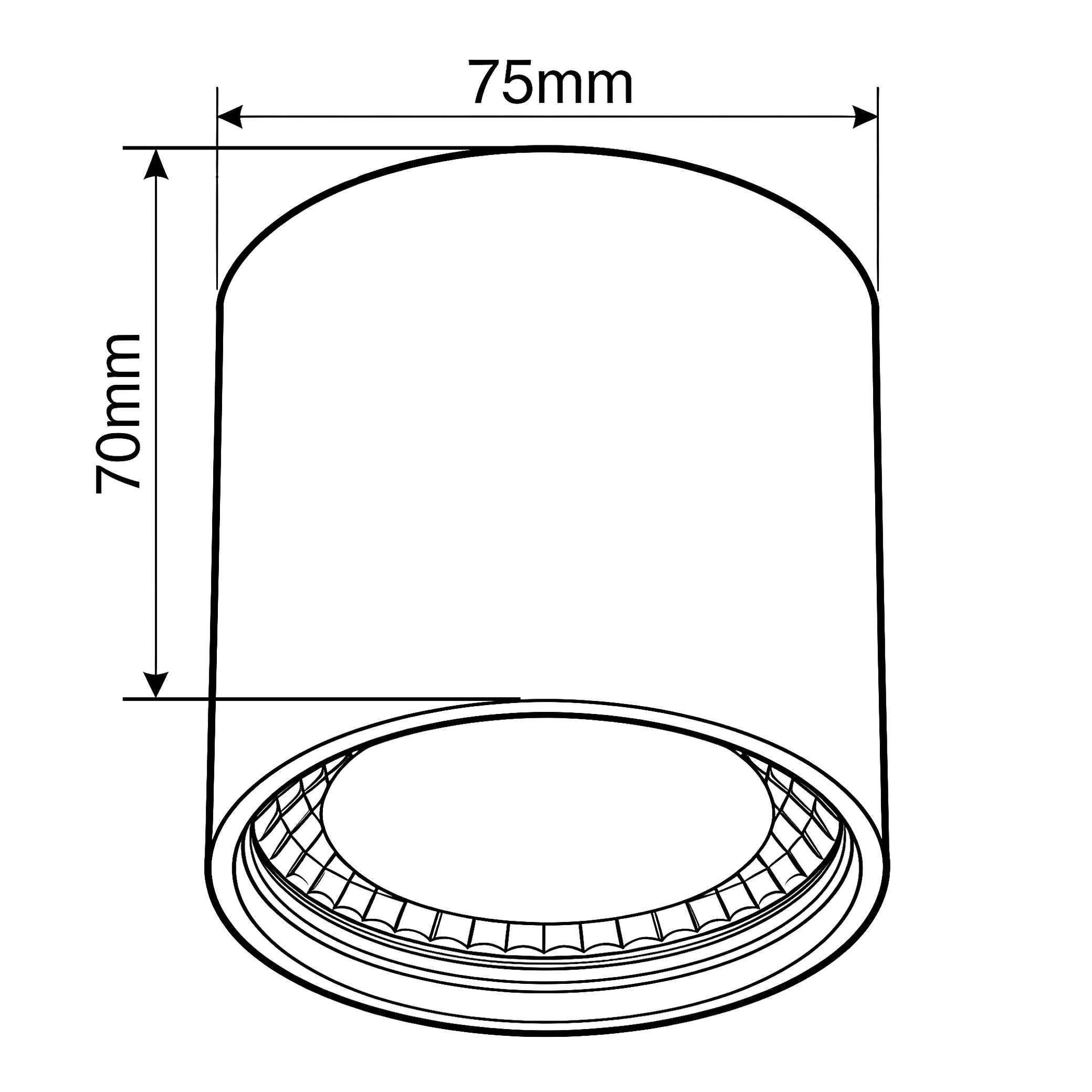 WTA.O02.607.V0.07 WERTMARK TECHNICAL ALTAIR светильник точечный накладной, LED, 7W, 3000/4000/5500K