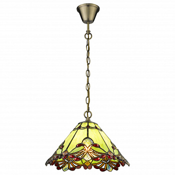 863-826-01 VELANTE Стиль Tiffany светильник подвесной, E27, 40W