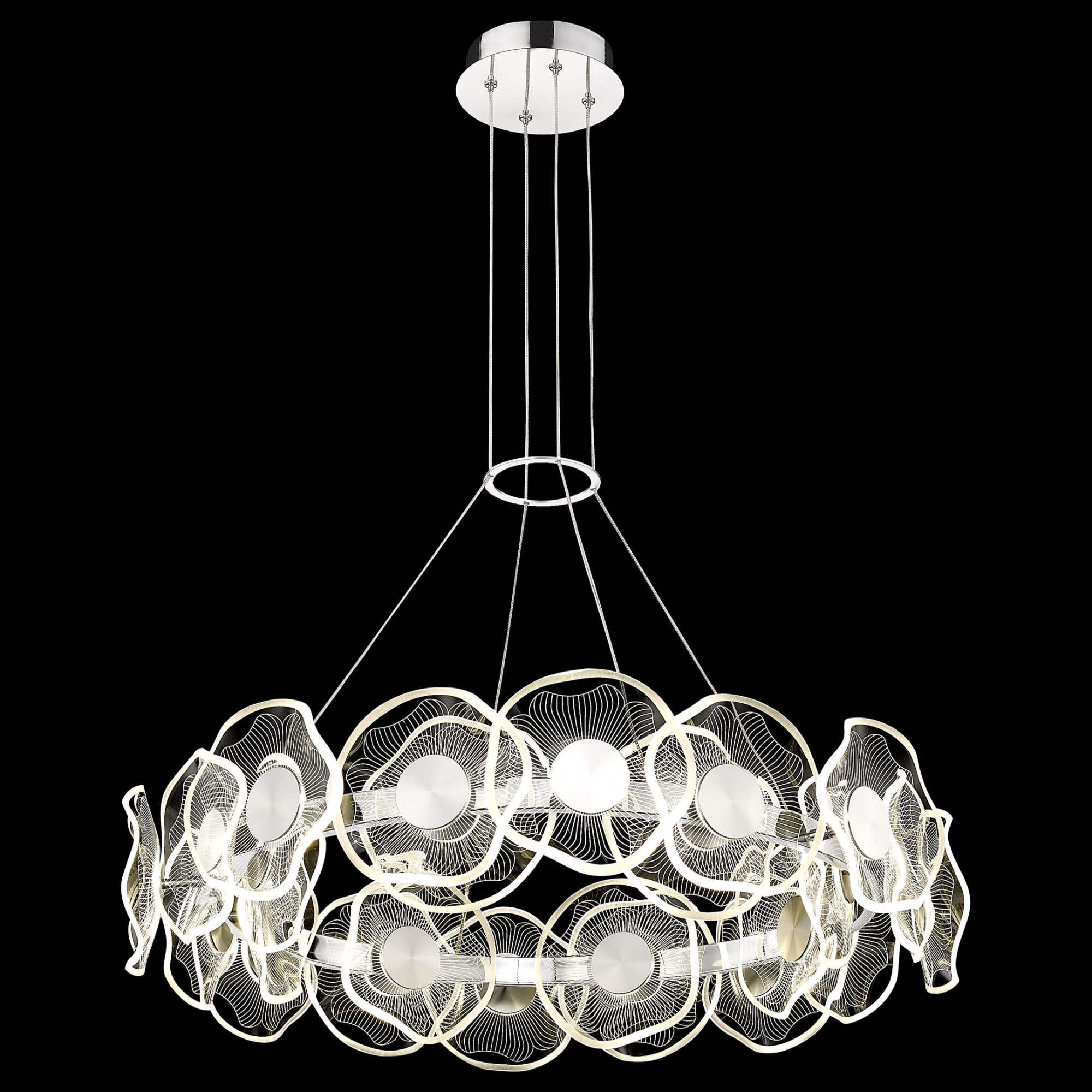 WE453.24.103 WERTMARK HELENA светильник подвесной, LED, 2x48W, 2700/4000/6500K