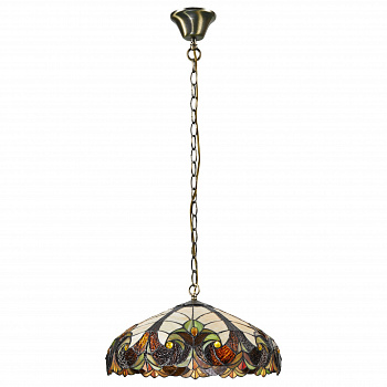 815-806-03 VELANTE Стиль Tiffany светильник подвесной, E27, 3x60W