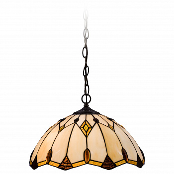 832-806-02 VELANTE Стиль Tiffany светильник подвесной, E27, 2x60W